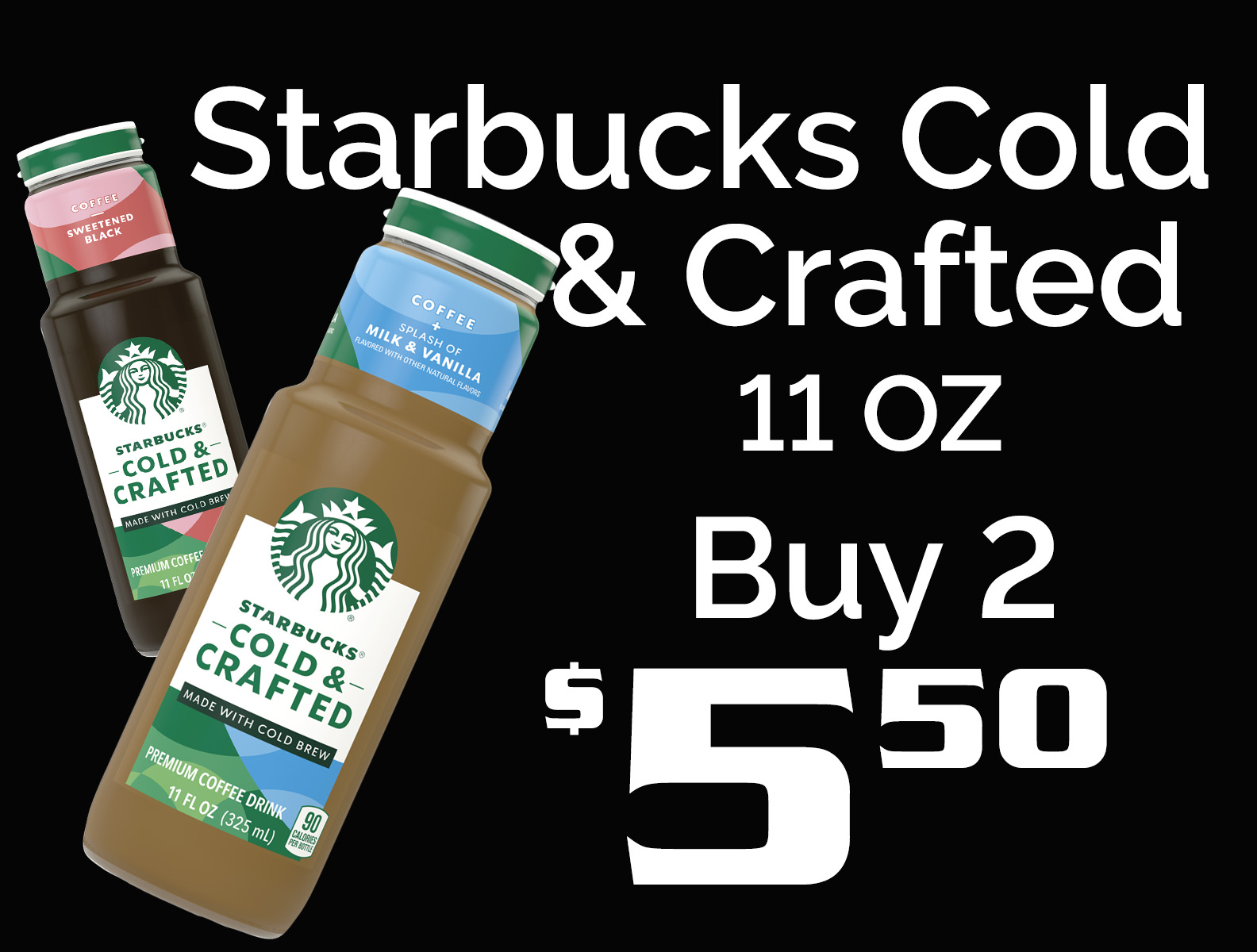 STARBUCKS COLD CRAFTED 11OZ